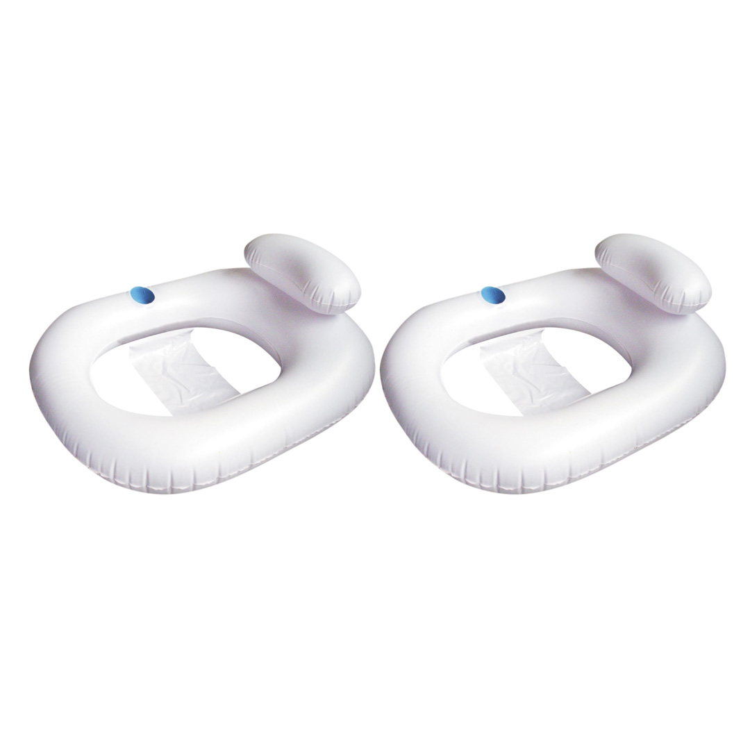 Set de 2 sièges de piscine Blanc