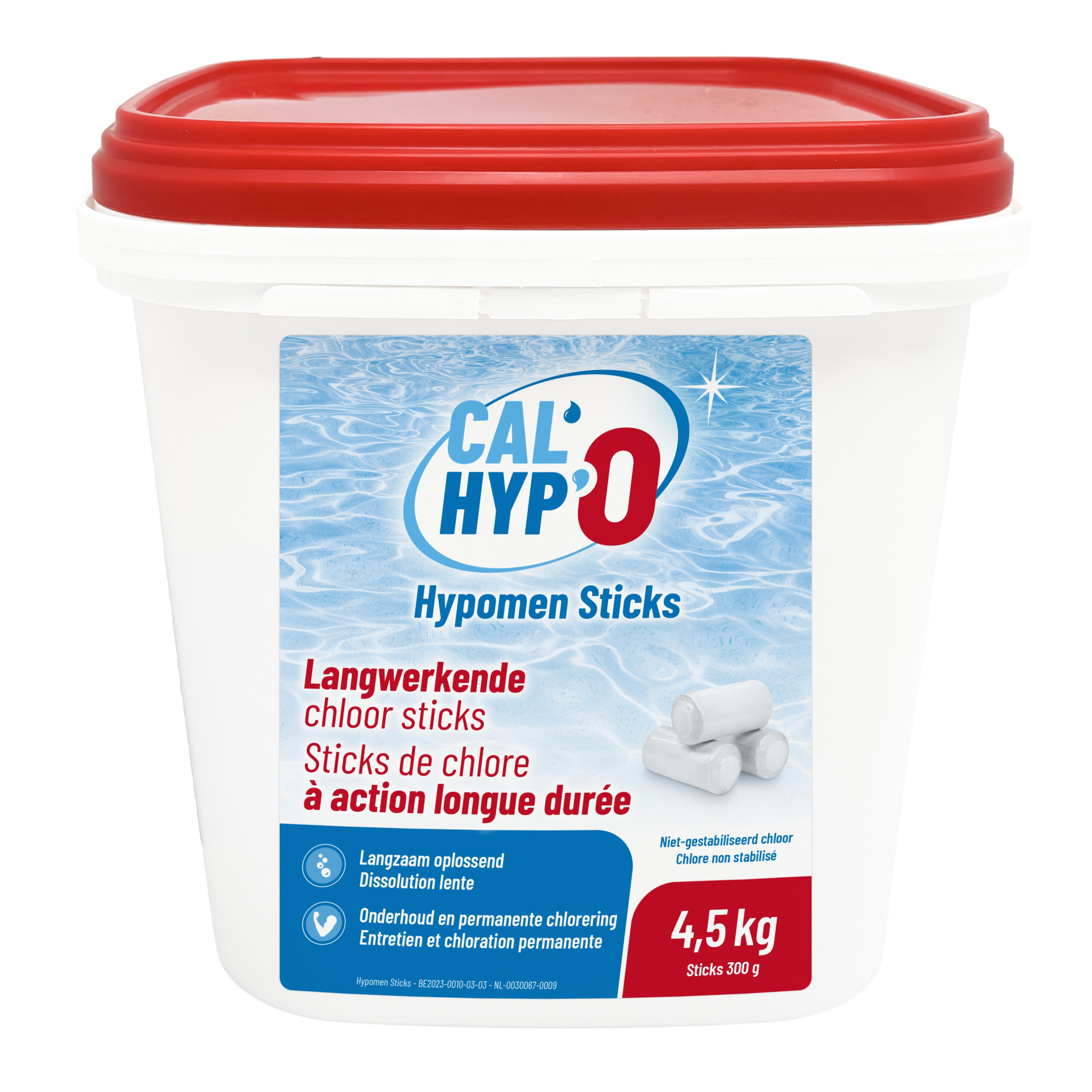 Calcium Hypochlorite Chlore en sticks 300gt 4,5kg