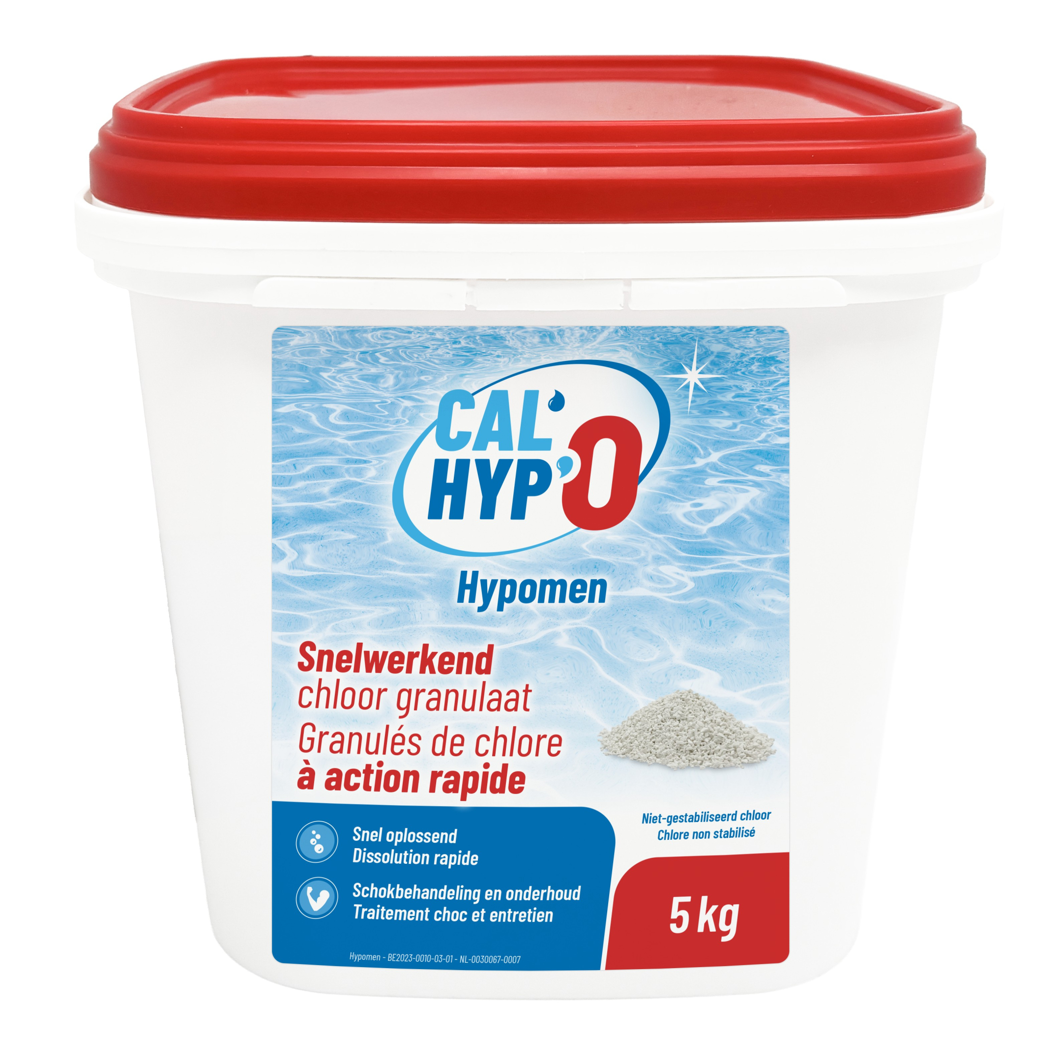 Hypochlorite de calcium Granulés de chlore 5 kg