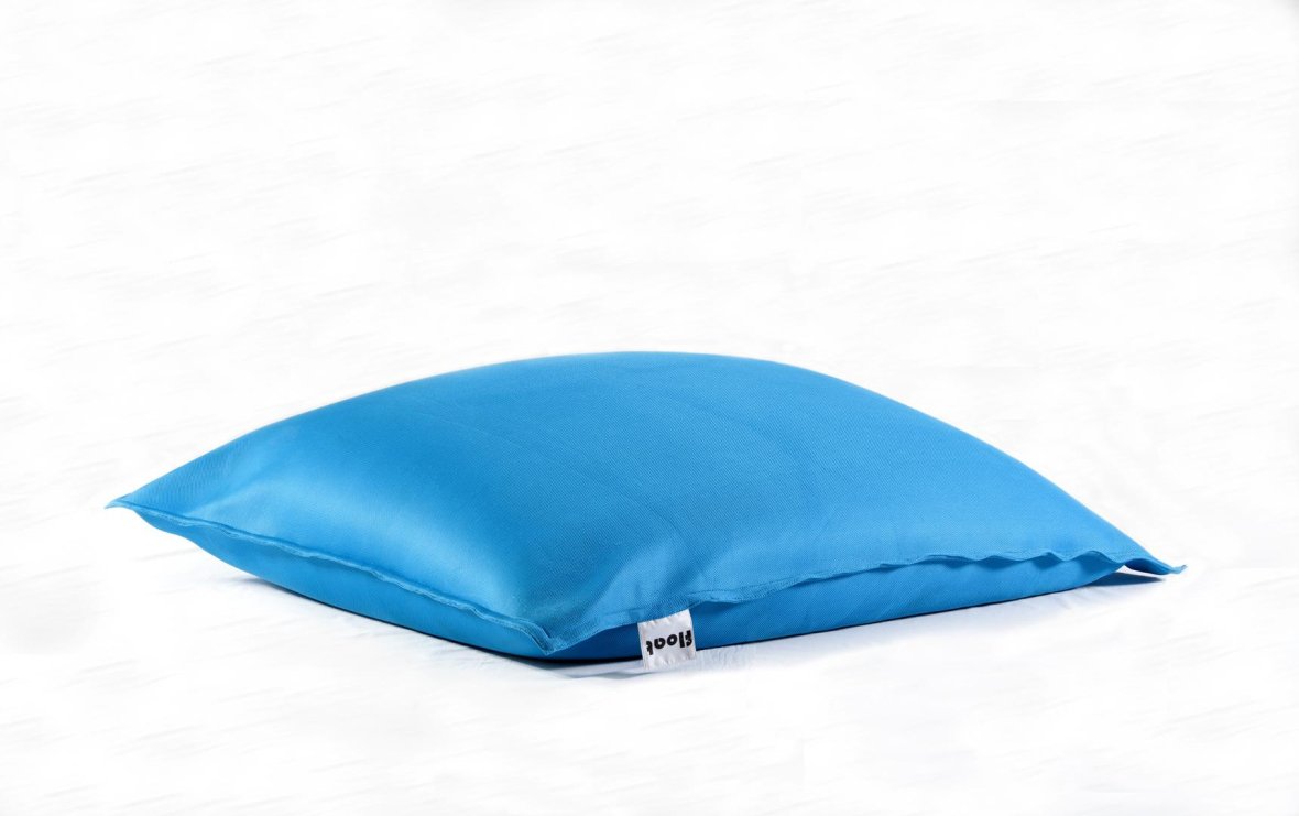 Pouf flottant turquoise