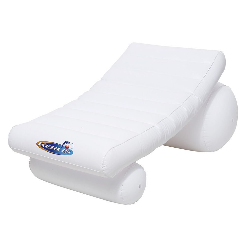 Chaise de piscine gonflable blanche