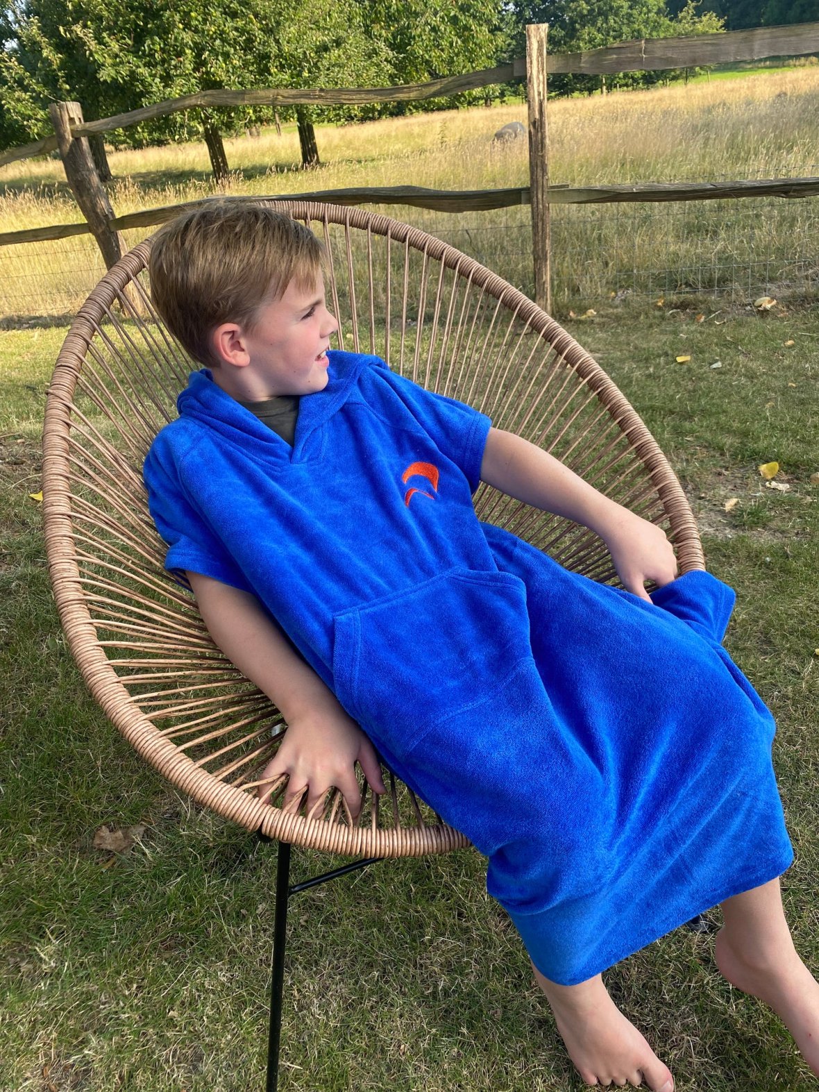 Poncho éponge Kids Blue