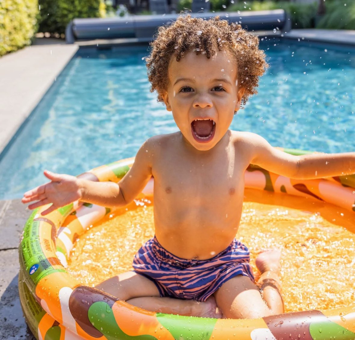 Piscine pour bébé camouflage Ø 100 cm