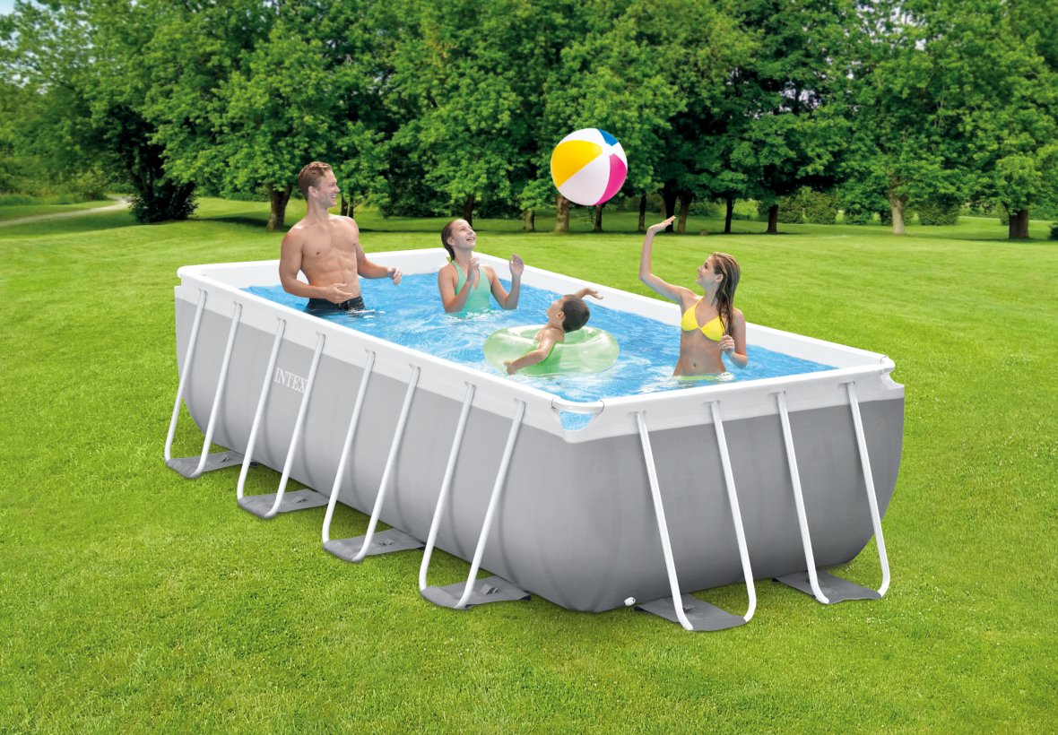Piscine Intex Prism Frame avec échelle et pompe filtrante - 400 x 200 x 100 cm	