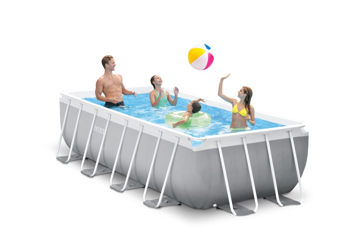 Piscine Intex Prism Frame avec échelle et pompe filtrante - 400 x 200 x 100 cm	