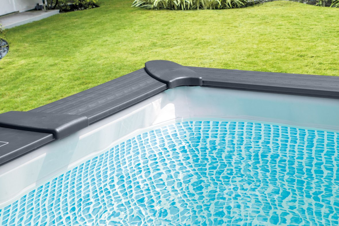 Piscine Intex Graphite Grey Panel set complet - 400 x 300 x 124 cm	