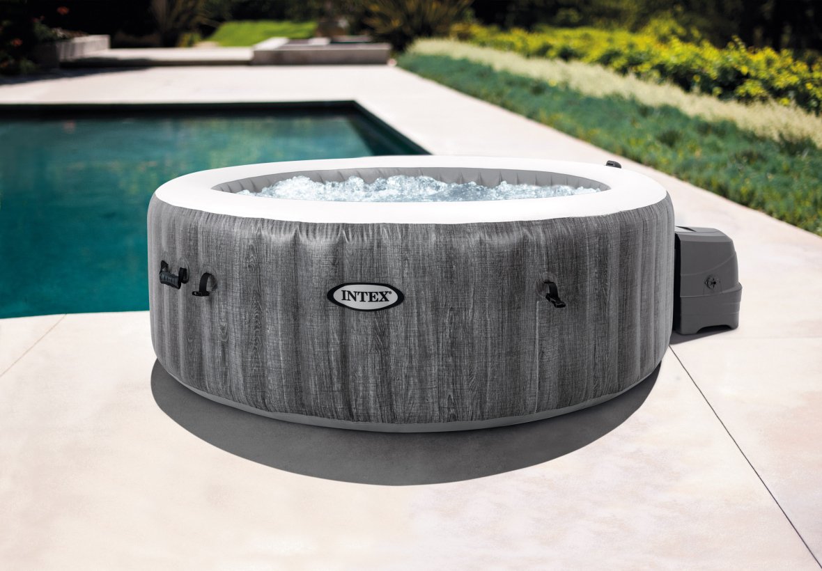 Intex Pure Spa Greywood Deluxe -  Spa Gonflable  - 4 personnes