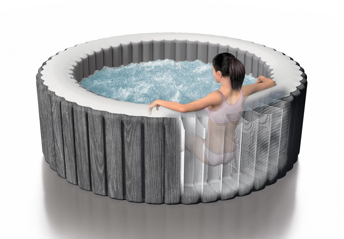 Intex Pure Spa Greywood Deluxe -  Spa Gonflable  - 4 personnes