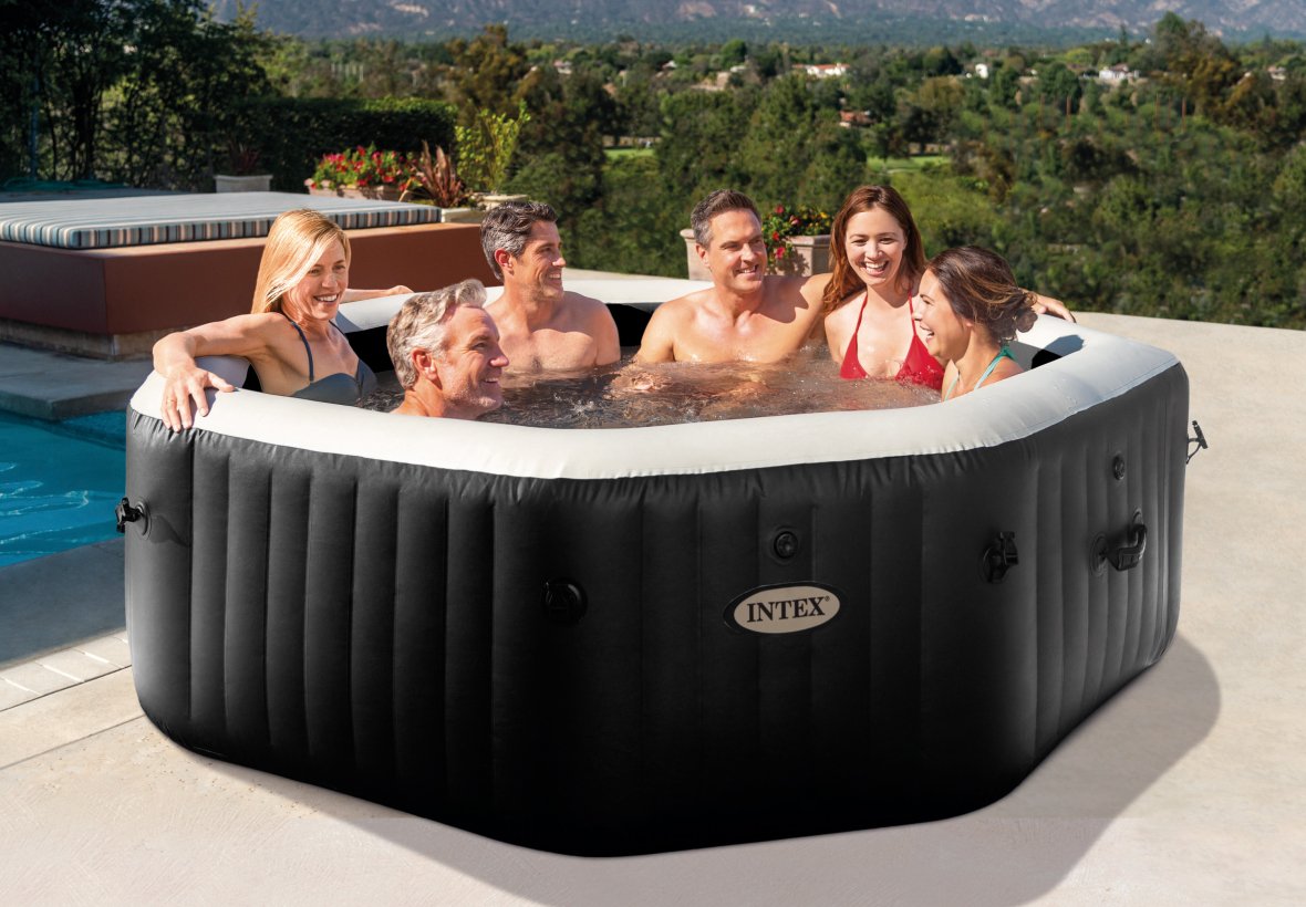 Intex Pure Spa Jet & Bubble Deluxe - Spa gonflable - 6 personnes