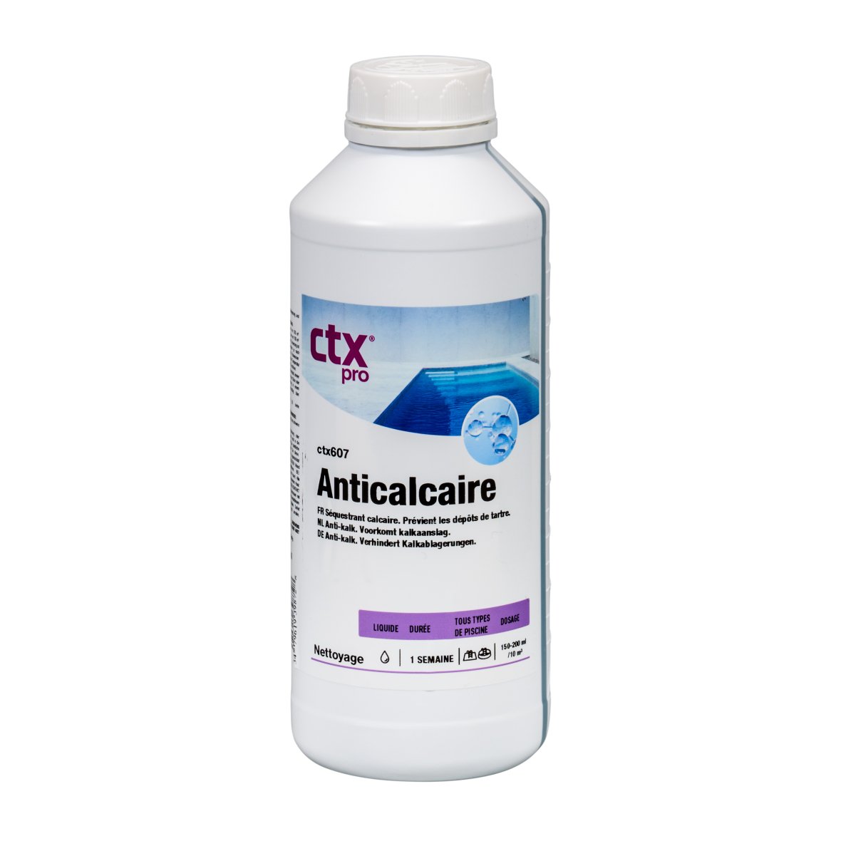 Anti-calcaire pour piscines 1 l ctx607