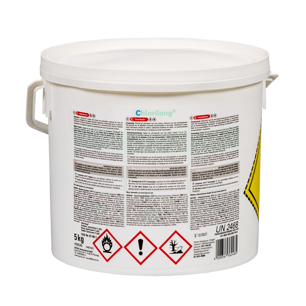 Bayrol Chlorilong tablettes de chlore 250 g 5 kg