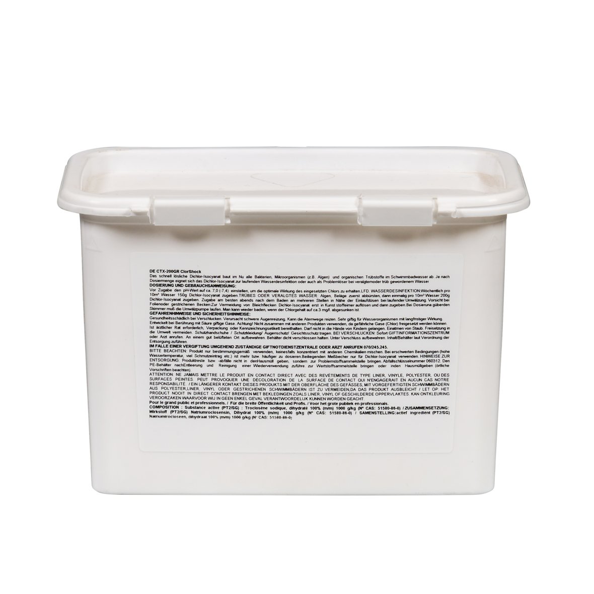 Granulés de chlore choc 1 kg ctx200