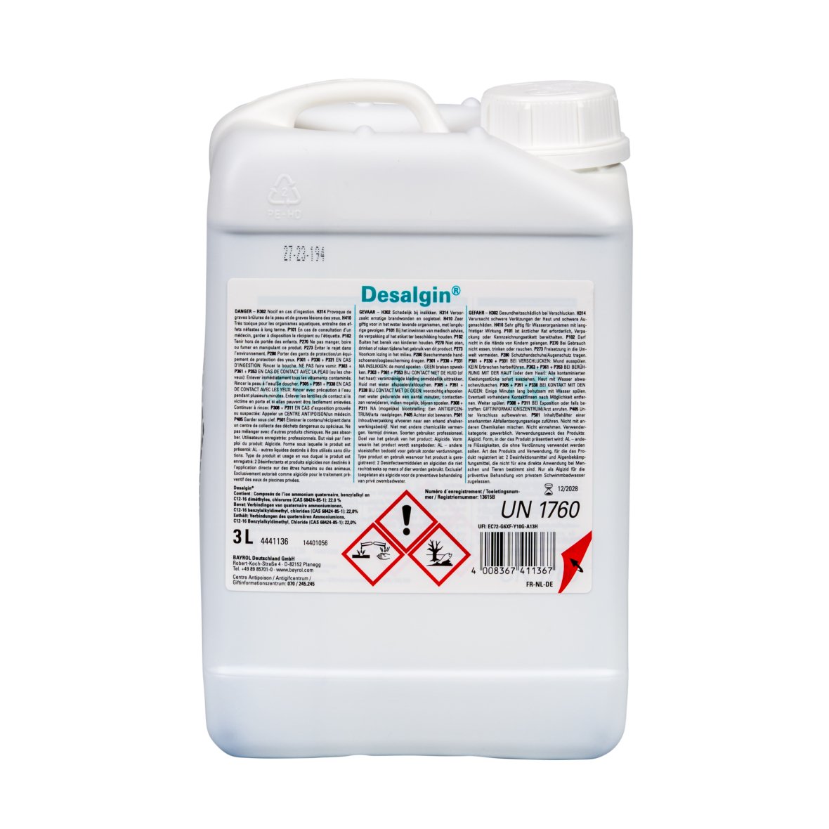 Bayrol Clarifyer Desalgine Anti-algues 3 l