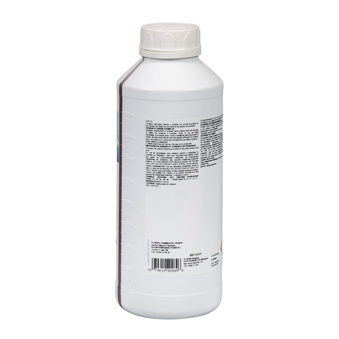 CTX75 Nettoyant alcalin pour conduites d'eau 1 l