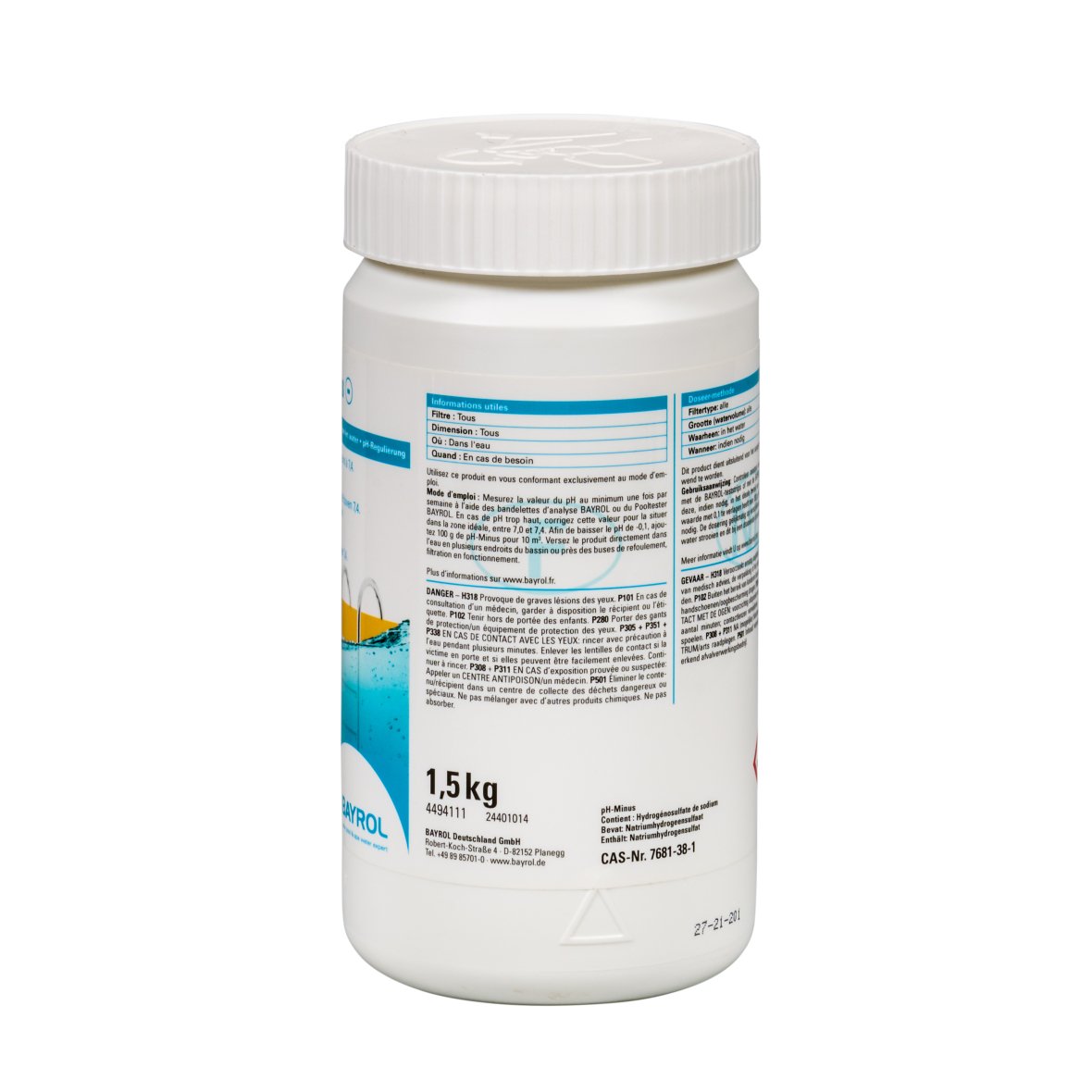 Bayrol pH-min granulés 1,5 kg