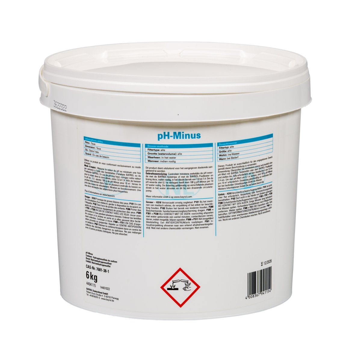 Bayrol pH-min granulés 6 kg