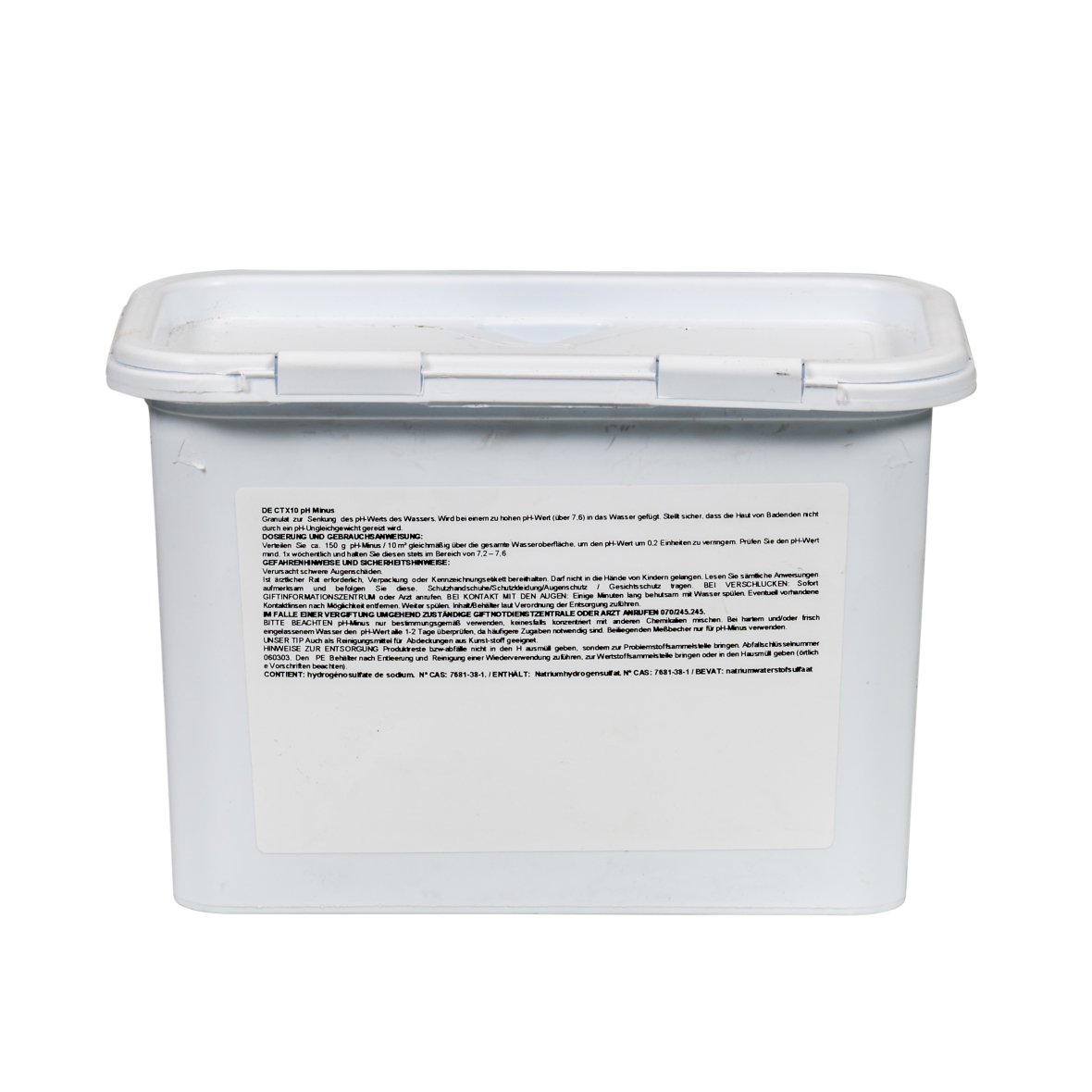 Granulés pH-minus 1,5 kg ctx10