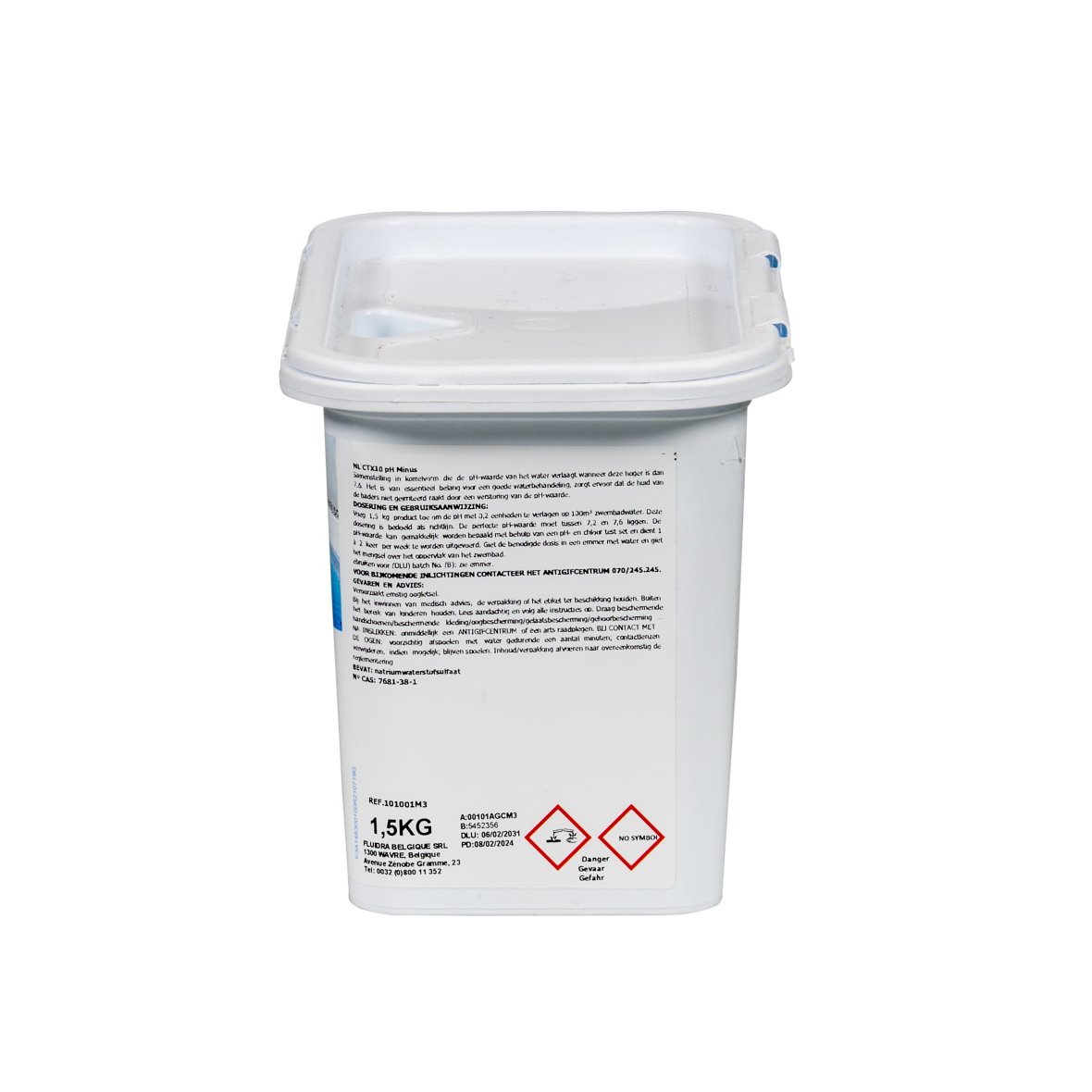 Granulés pH-minus 1,5 kg ctx10