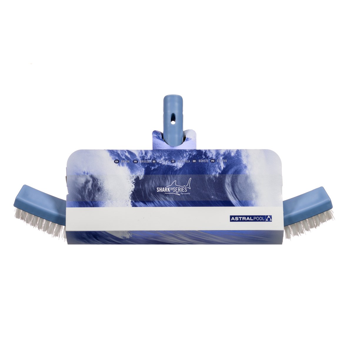 Brosse pour piscine Shark courbée 45 cm