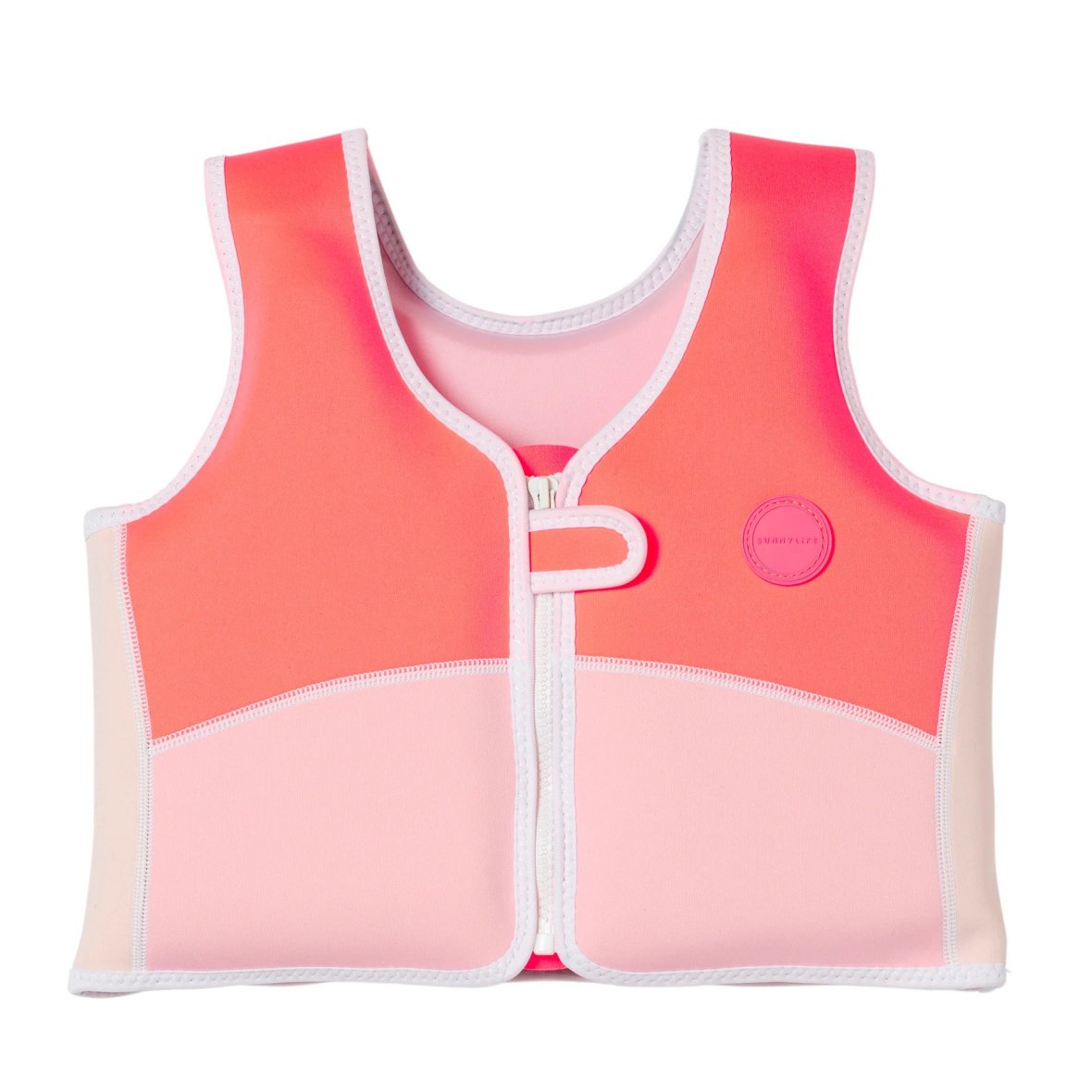 Gilet de natation pour enfants de 3 à 6 ans Aqua Neon Fraise
