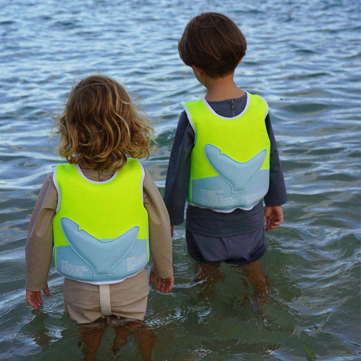 Gilet de natation pour enfants de 3 à 6 ans Aqua Neon Yellow