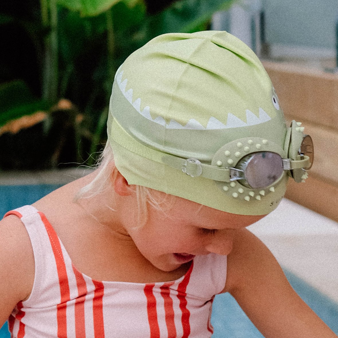 Lunettes de natation pour enfants  Cookie le Croco Kaki