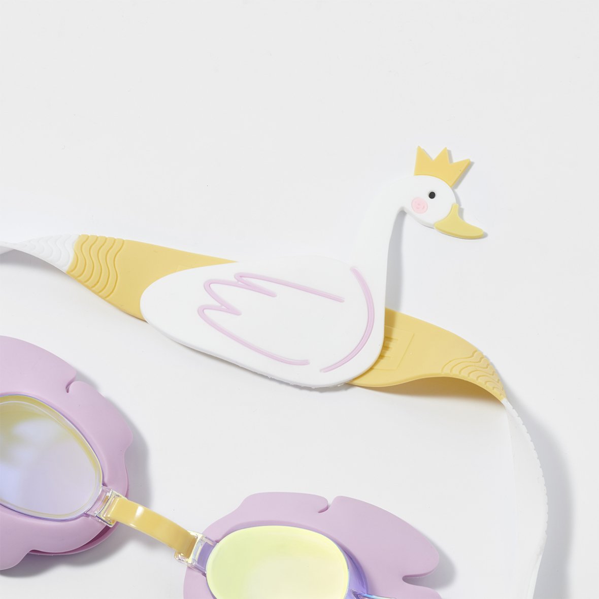 Lunettes de natation pour enfants princesse et cygne