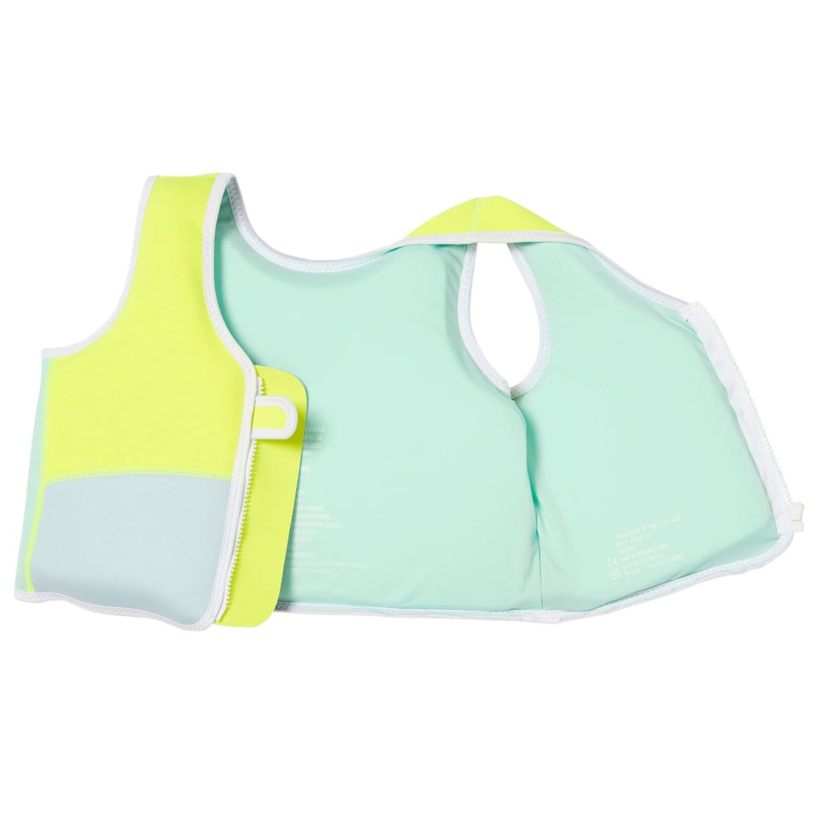 Gilet de natation pour enfants de 3 à 6 ans Aqua Neon Yellow