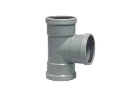 Té de 90° en PVC de 110 mm de diamètre