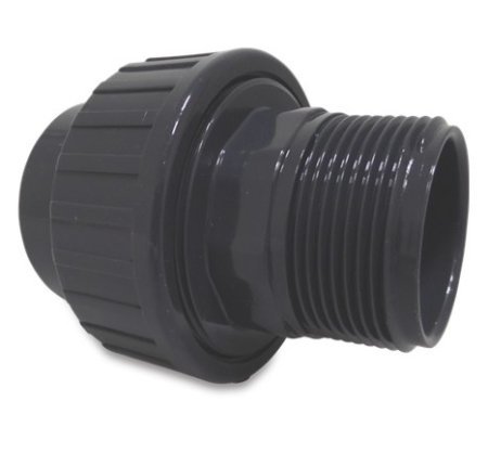 PVC 50 mm x 1 1/2" reducing coupler