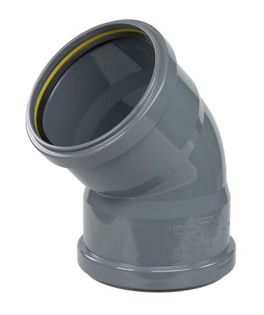 Coude de 45° PVC Ø 110 mm - l'évacuation