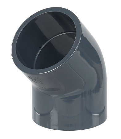 Coude de 45° en PVC Ø 63 mm