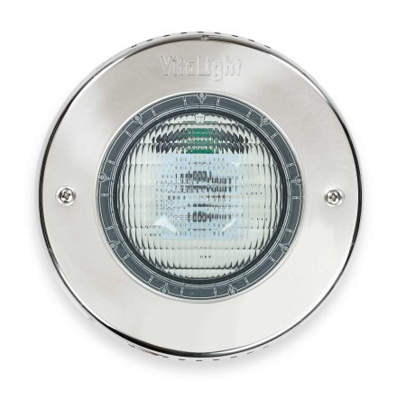 Éclairage LED de couleur à cadre en inox pour piscines