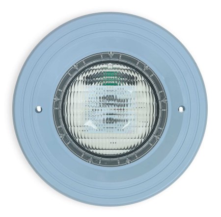 Éclairage LED de couleur à cadre blue clair.