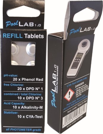 Tablettes de recharge Pool Lab 1.0