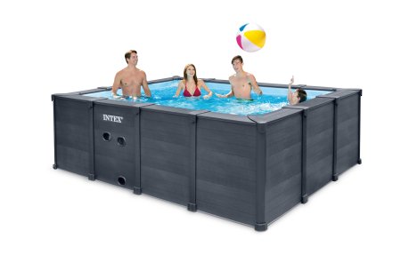 Piscine Intex Graphite Grey Panel set complet - 400 x 300 x 124 cm	