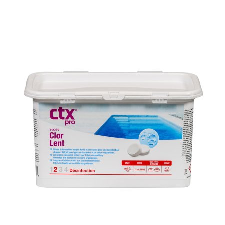 Tablettes de chlore à action lente 250g 1kg ctx373
