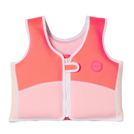 Gilet de natation pour enfants de 3 à 6 ans Aqua Neon Fraise